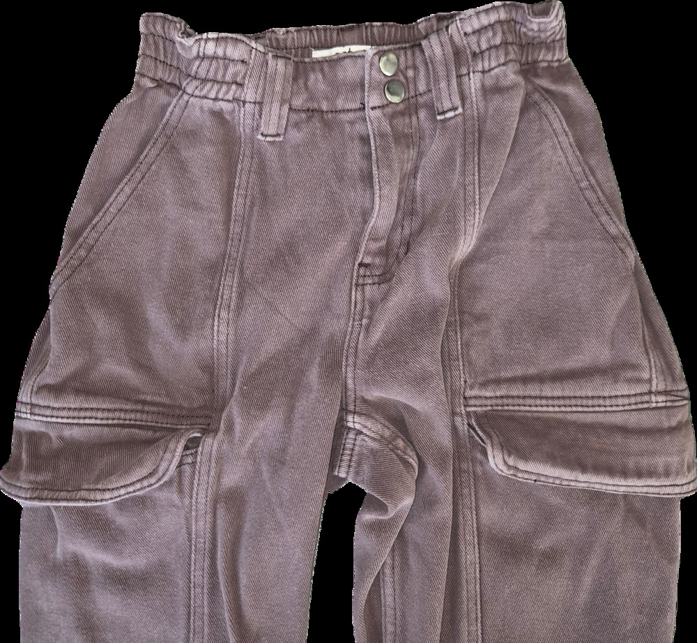 PacSun Women's Utility Cargo Pants in Washed Brown